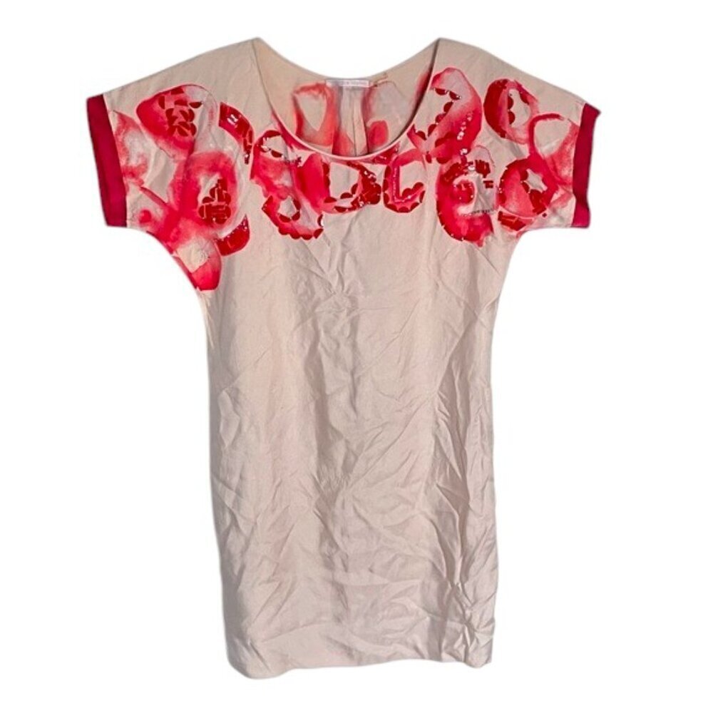 Rebecca Taylor Embellished Short Sleeve Dress Size 8 - 47603
